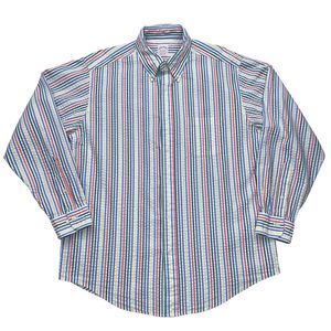 Brooks‎ Brothers Shirt Mens Large The Original Polo Multi-Color Striped
